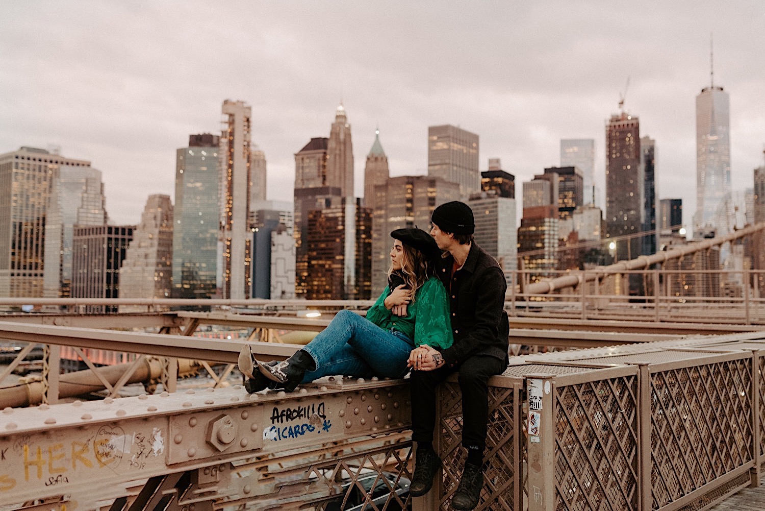 Brooklyn Bridge Engagement Session New York Wedding Photographer 09