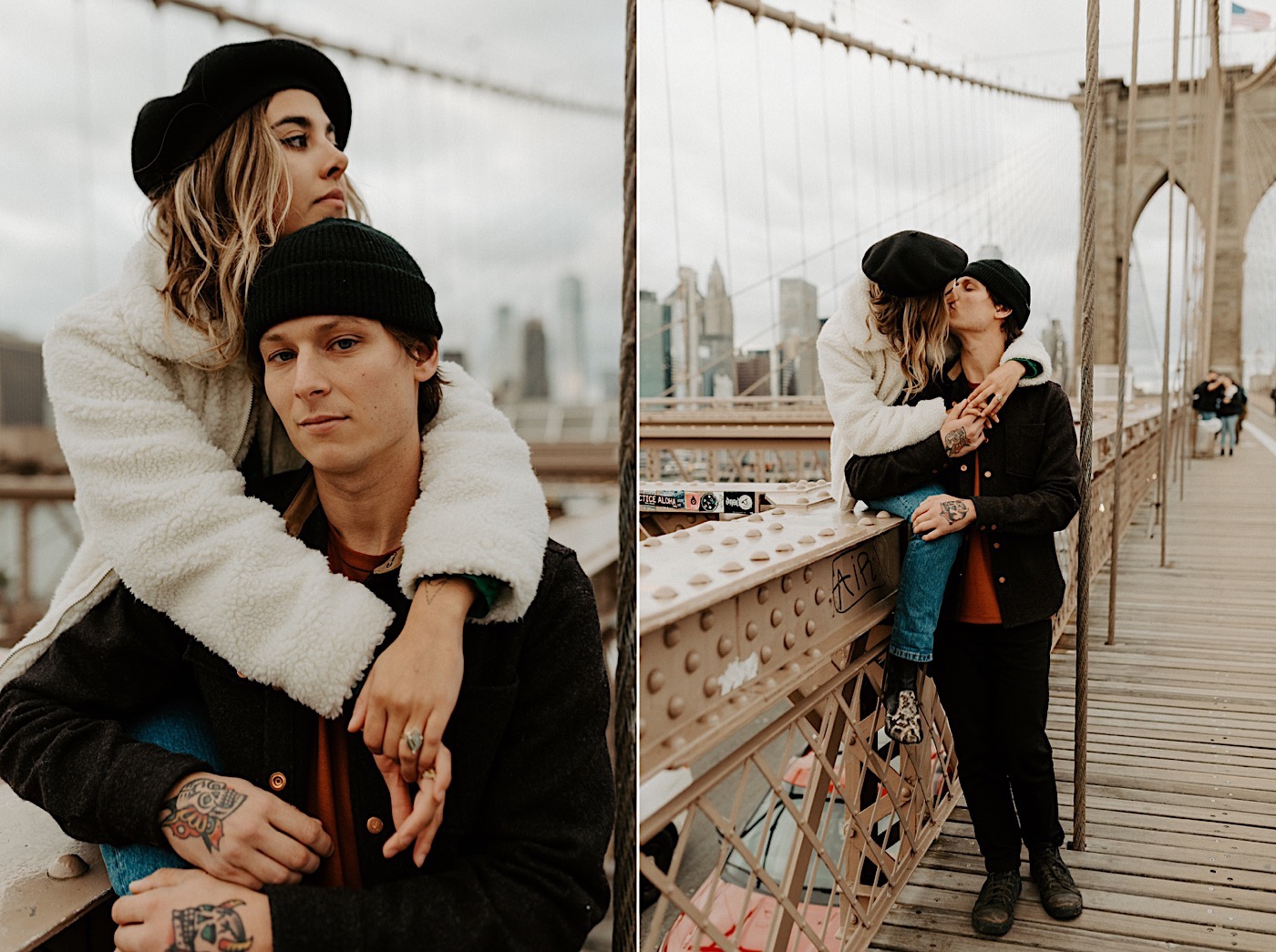 Brooklyn Bridge Engagement Photos Brooklyn Engagement Session 013