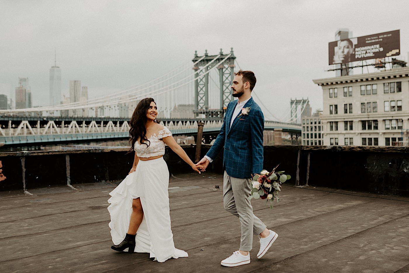 Brooklyn Elopement NYC Rooftop Wedding New York Wedding Photographer 041