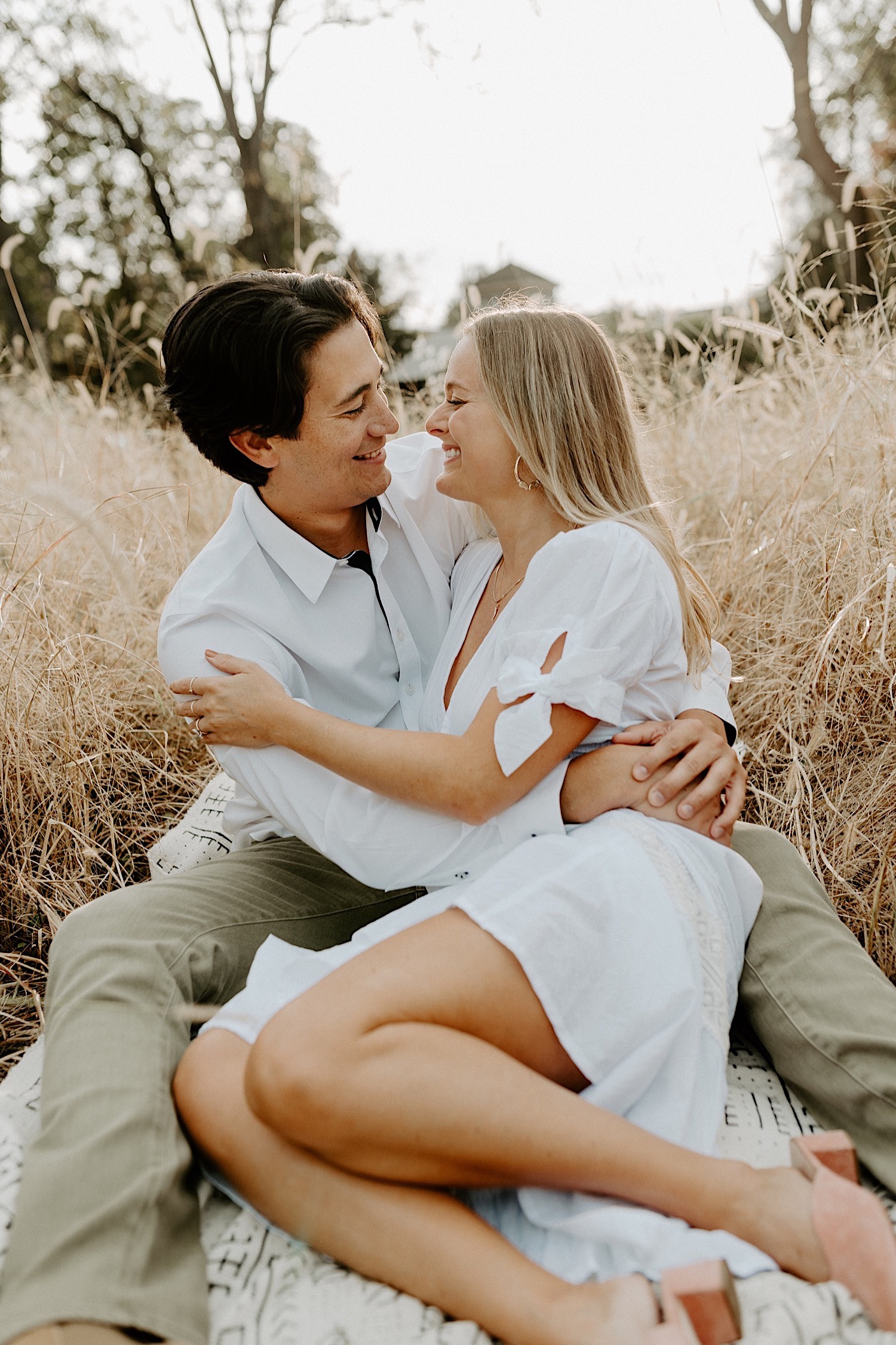 Fall Golden Field Enagement Session New Jersey Wedding Photographer 01