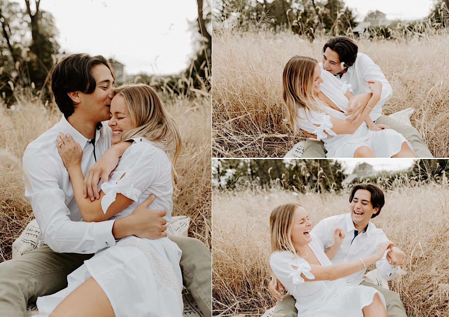 Fall Golden Field Enagement Session New Jersey Wedding Photographer 02