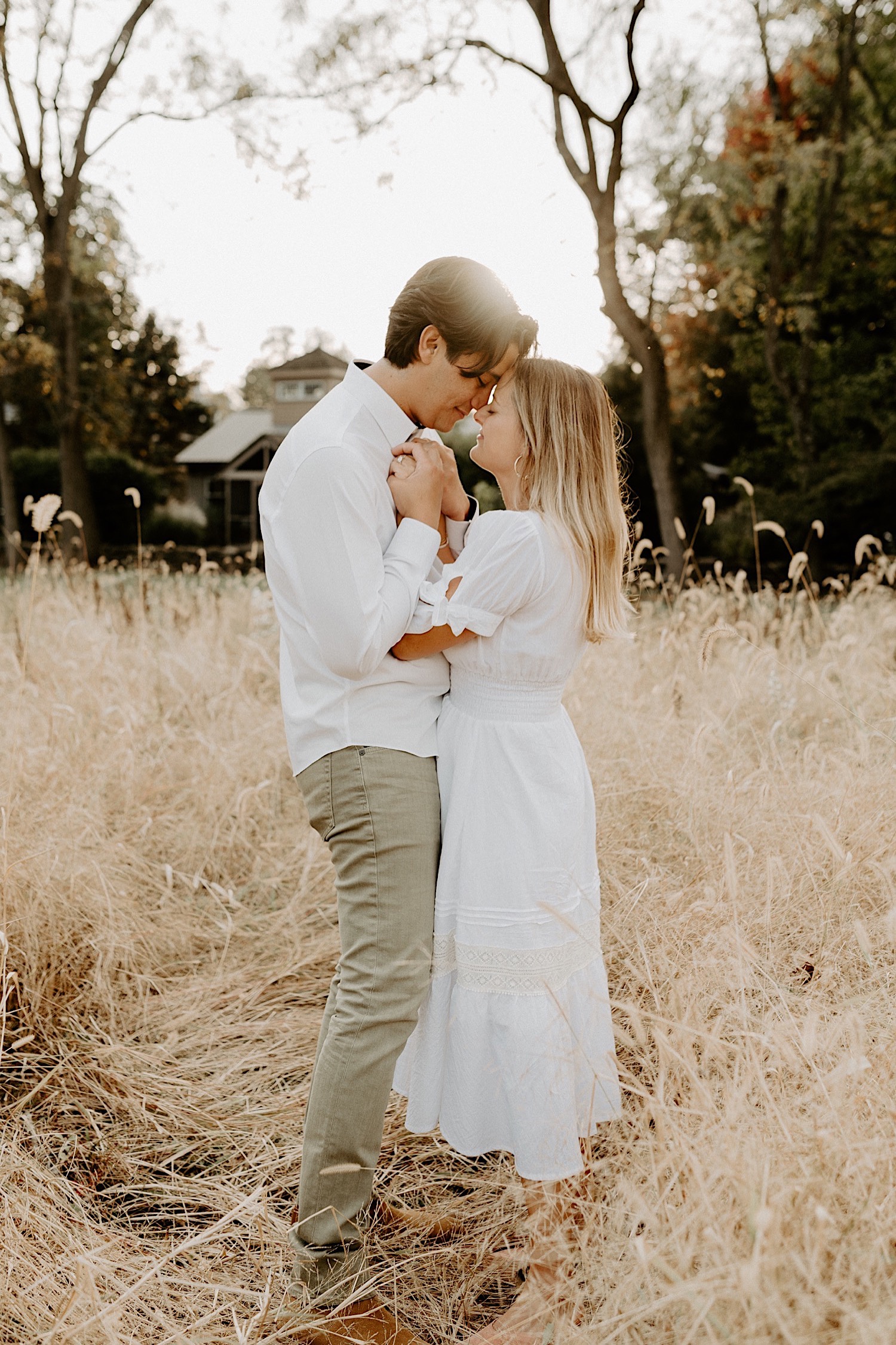 Fall Golden Field Enagement Session New Jersey Wedding Photographer 05