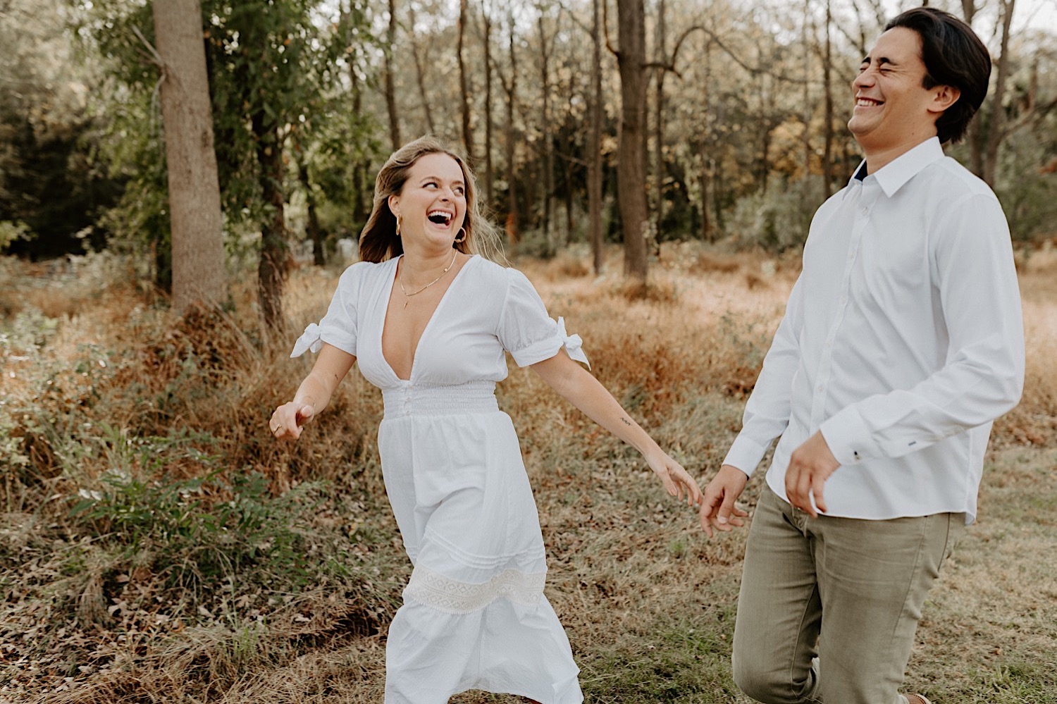 Fall Golden Field Enagement Session New Jersey Wedding Photographer 12