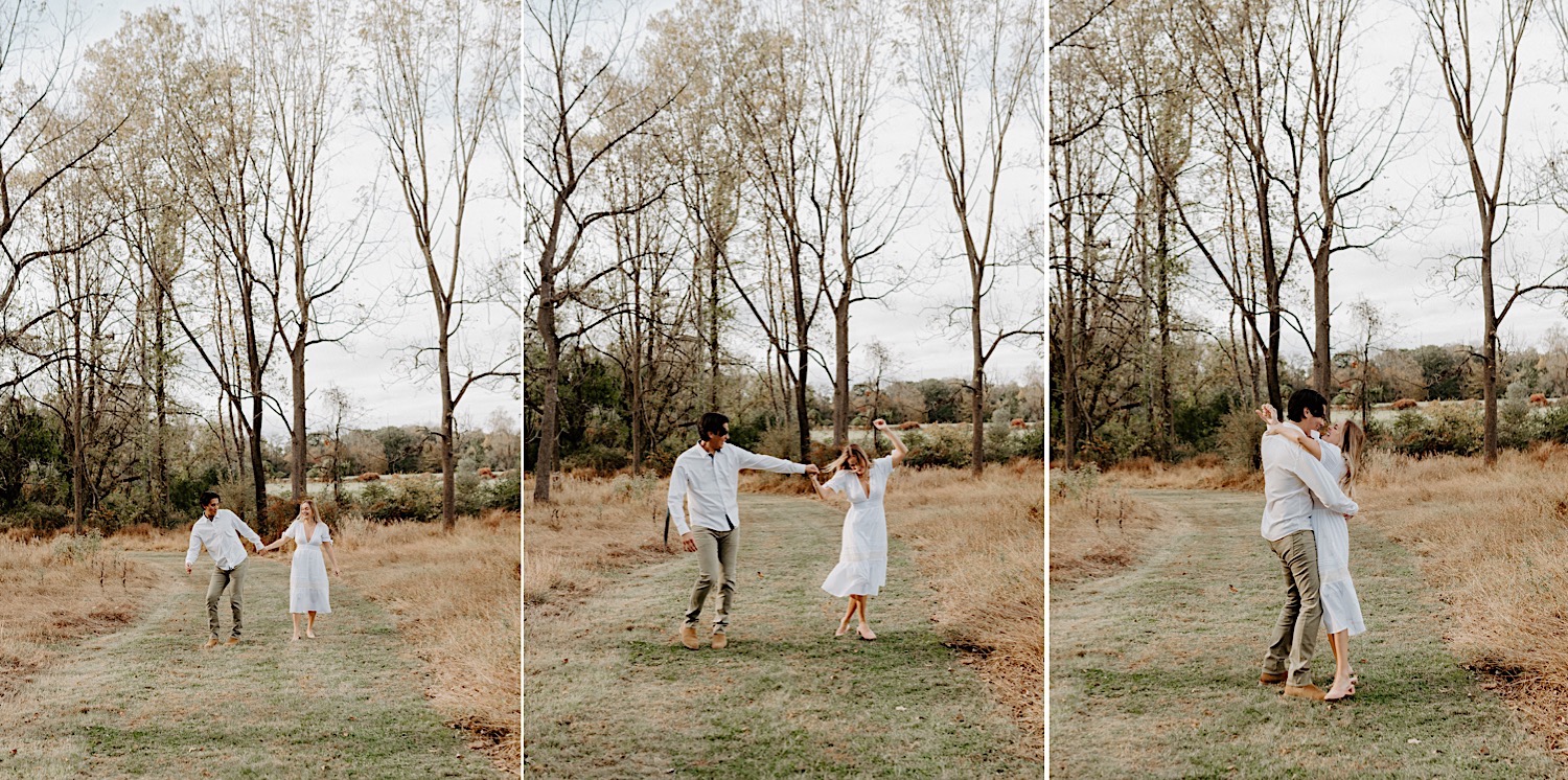 Fall Golden Field Enagement Session New Jersey Wedding Photographer 13