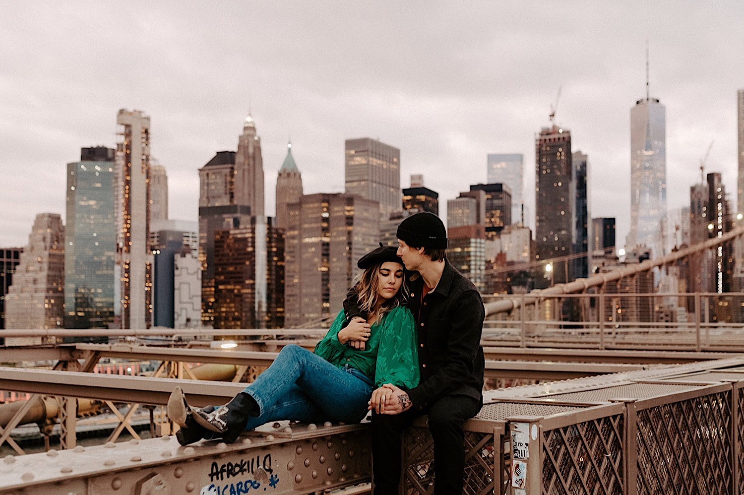005 Brooklyn Bridge Engagement Photos Brooklyn Engagement Session NYC Wedding Photographer