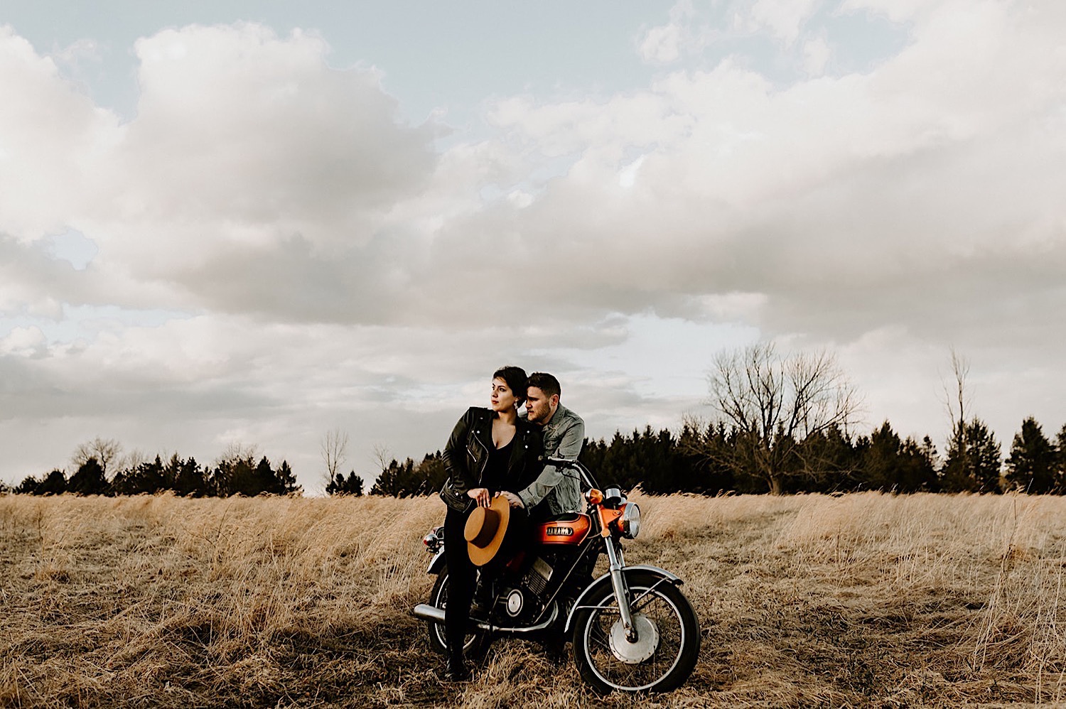 018 Motorbike Engagement Photos Winter Engagement Photos NJ Wedding Photographer