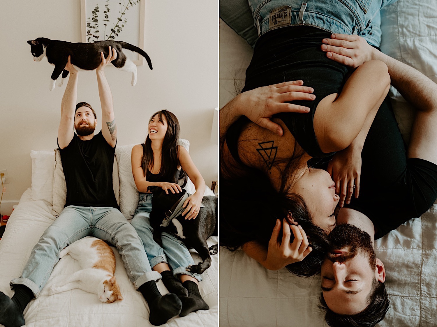 062 Brooklyn Engagement Session In Home Engagement Photos Winter Engagement Photos New York Wedding Photographer