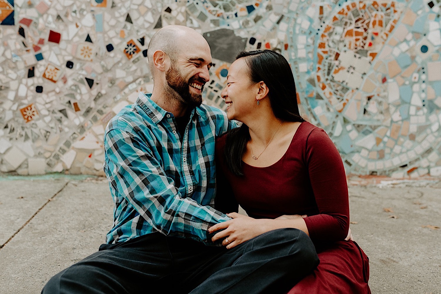 092 Magic Garden Philadelphia Engagement Photos Philadelphia Wedding Photographer