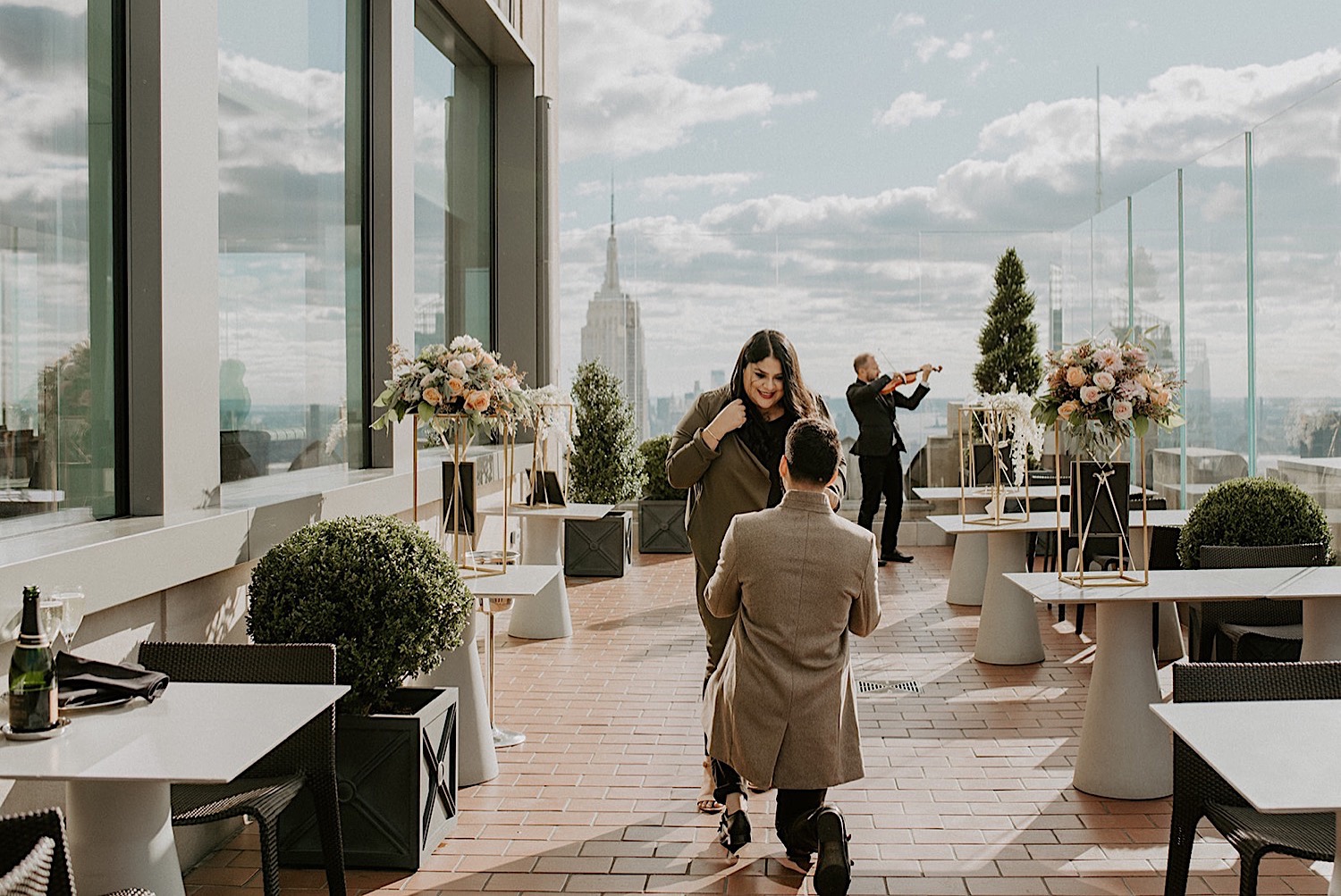 102 Top Of The Rock Proposal Top Of The Rock Enagement NYC Wedding Photographer