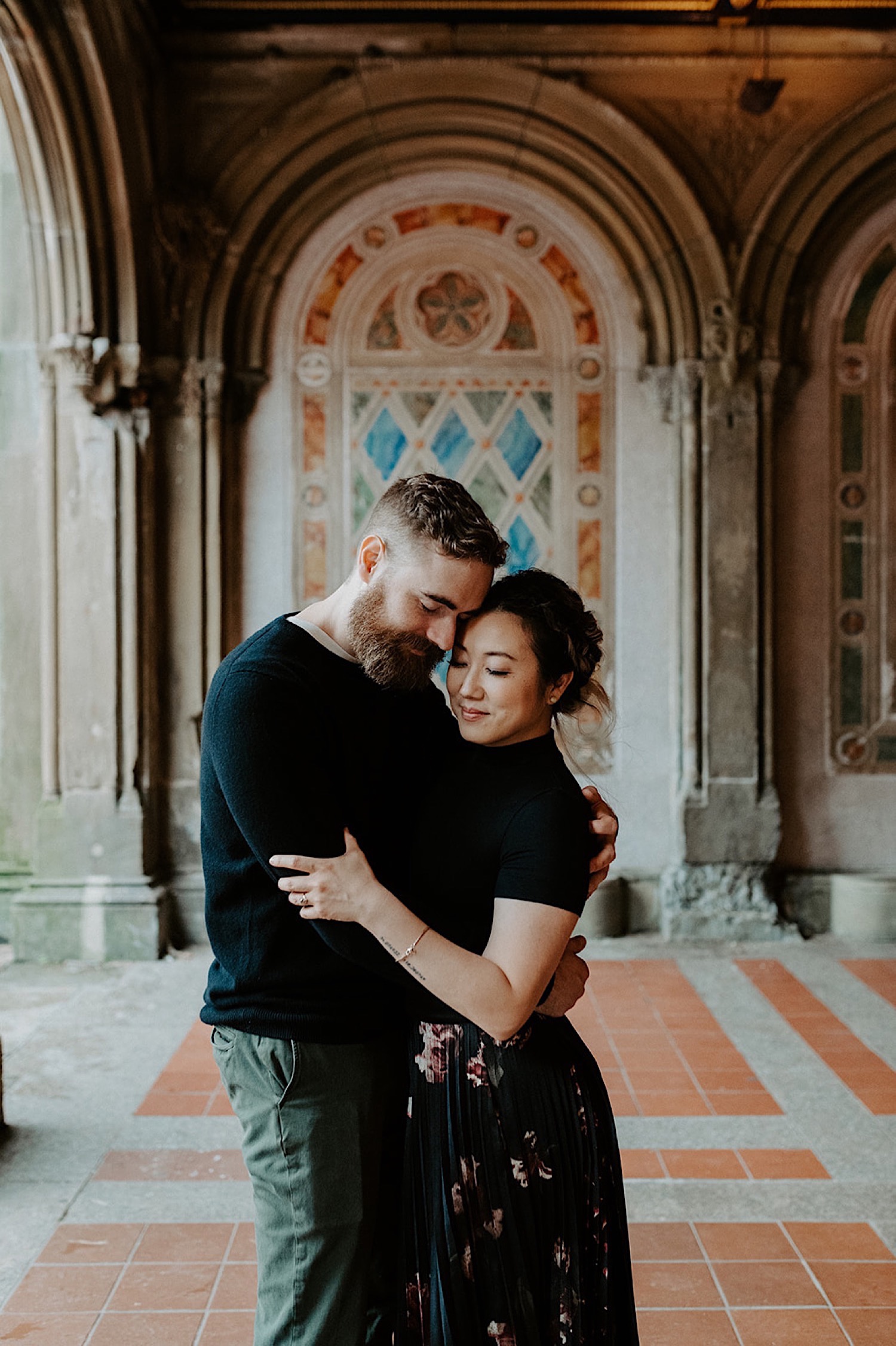 108 Central Park Enagement Photos Bethesda Terrace Engagement Photos New York Wedding Photographer