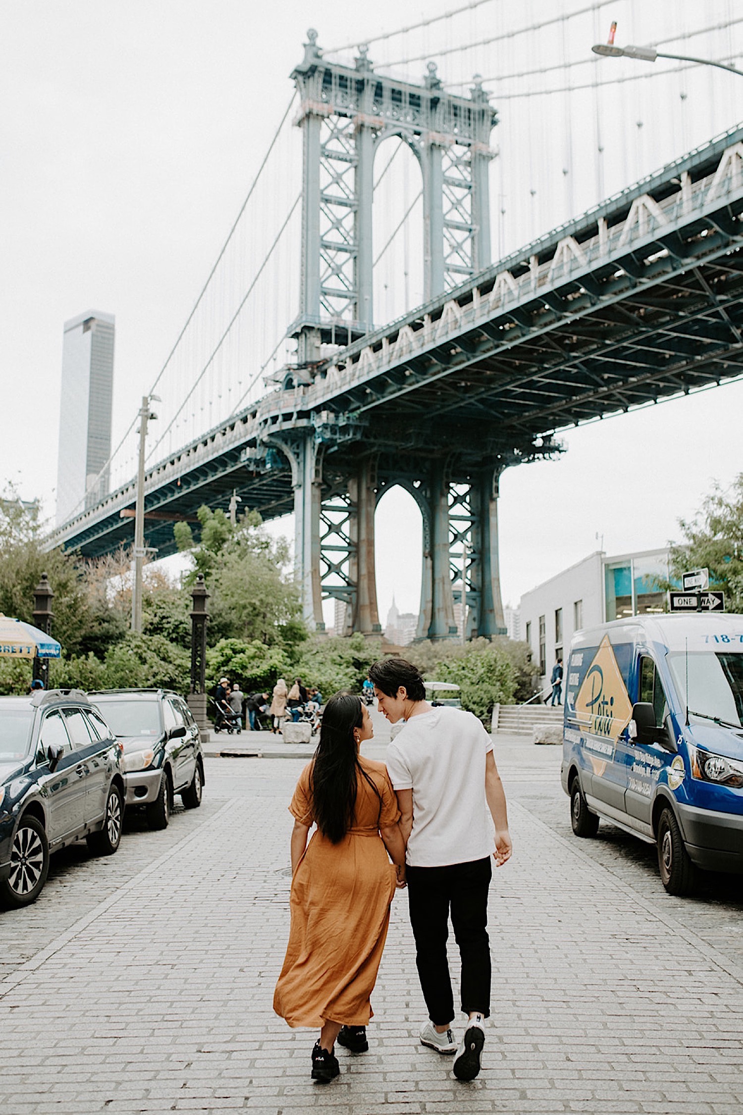 134 Brooklyn Bridge Engagement Photos Brooklyn Engagement Session NYC Wedding Photographer Washington Street Brooklyn