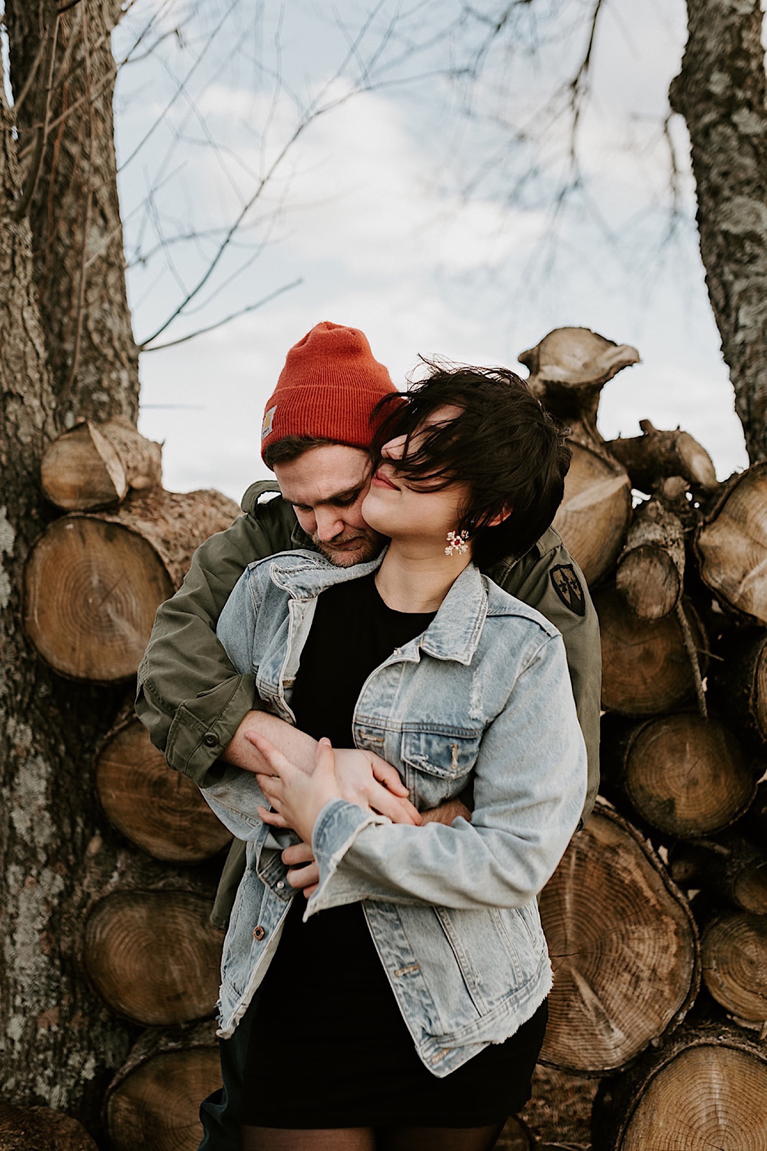139 Motorbike Engagement Photos Winter Engagement Photos NJ Wedding Photographer