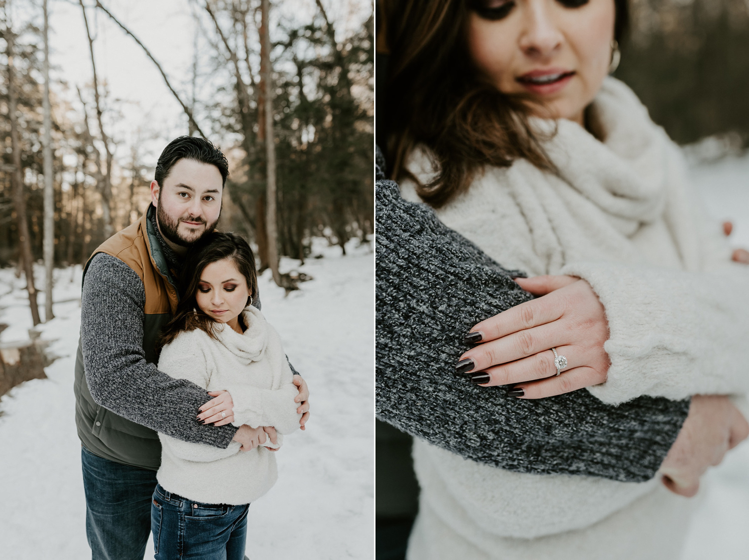 Minnewaska Engagement Session Winter Engagement Session New York Wedding Photographer