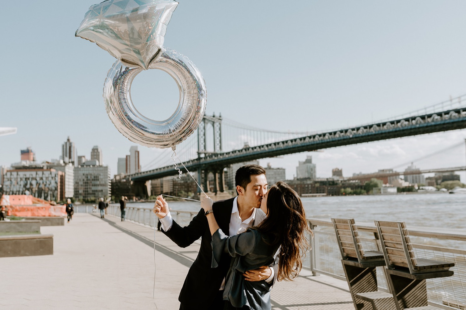 New York City Proposal NYC Wedding Photographer Downtown Manhattan Engagement Session 2
